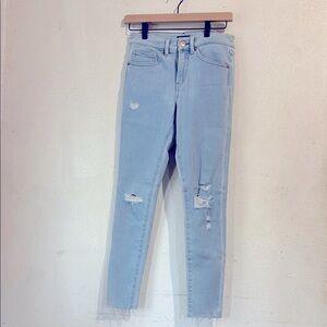 Express Skinny Mid Rise Light Blue Jeans - Size 4 Reg.
